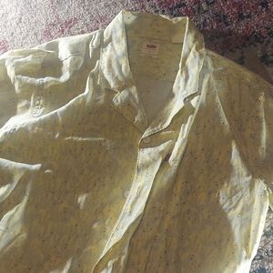 Levi's Light Yellow Patterned Shirt